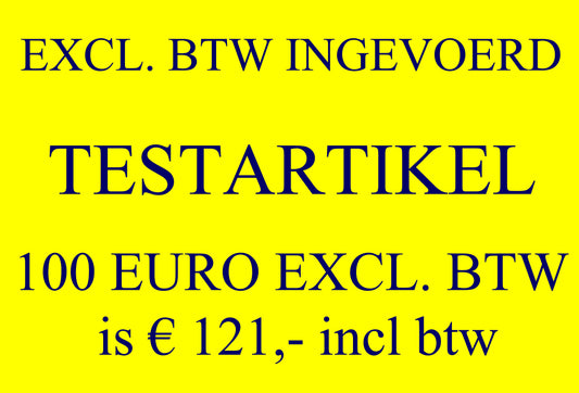 Test article YELLOW 121 incl. VAT